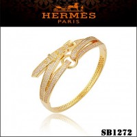 Hermes Debridee Bracelet Gold With Diamonds